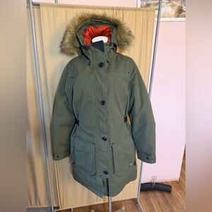 NWT L.L. Bean Maine Mountain Parka Kelp Green Women’s Medium Warmest $430